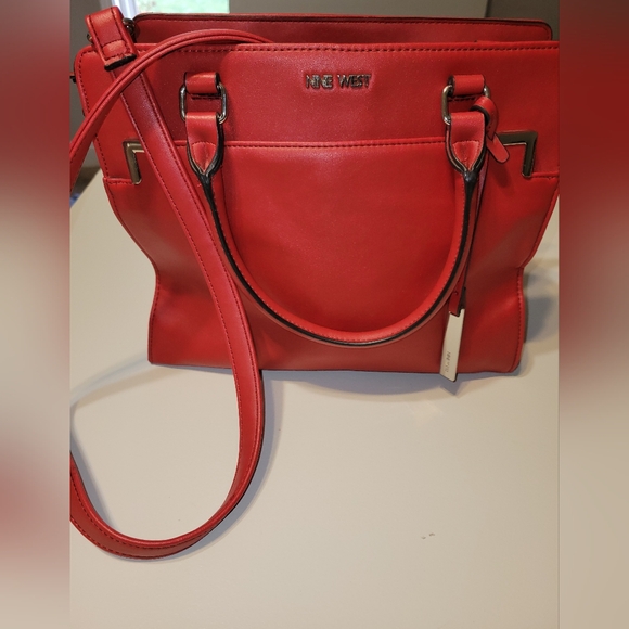 Nine West Handbags - Nine West Bright Red Crossbody Excellent Condition